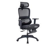 Sihoo B100 Mesh czarny z podnóżkiem - 1605506 - zdjęcie 2